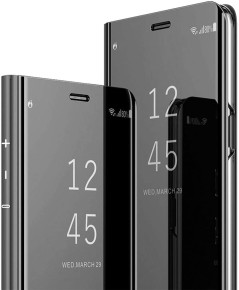 Калъф тефтер огледален CLEAR VIEW за Samsung Galaxy S21 FE G990B черен 